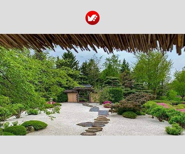 طراحی لنداسکیپ باغ صخره ای ژاپنی