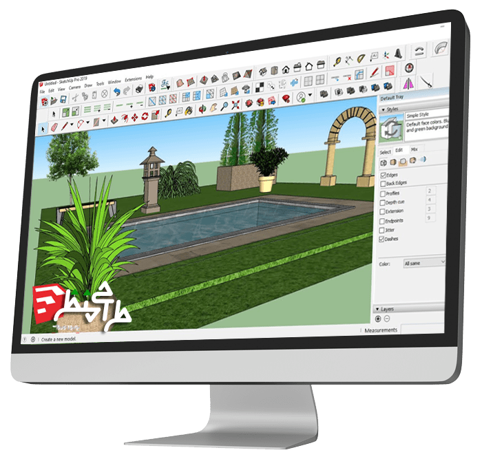 دوره اسکچاپ در طراحی منظر